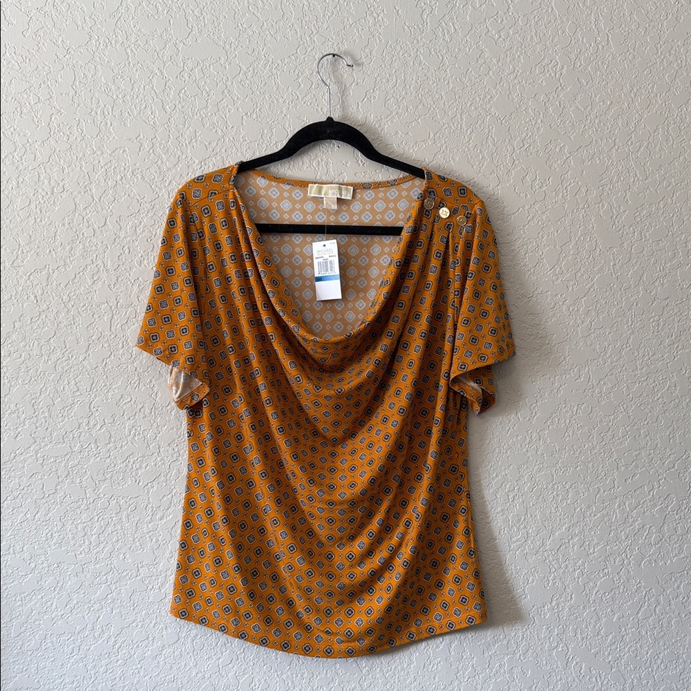 MK Michael Kors Drape Neck Top
